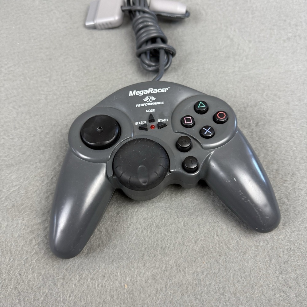 Ps1 PsOne PlayStation 1 Mega Racer Performance Controller Racing Games Tested - Picture 2 of 3